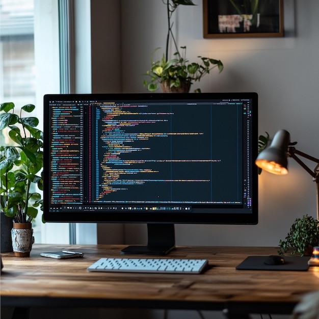 Un editor de código con múltiples lenguajes de programación como Python Java y JavaScript mostrado en un