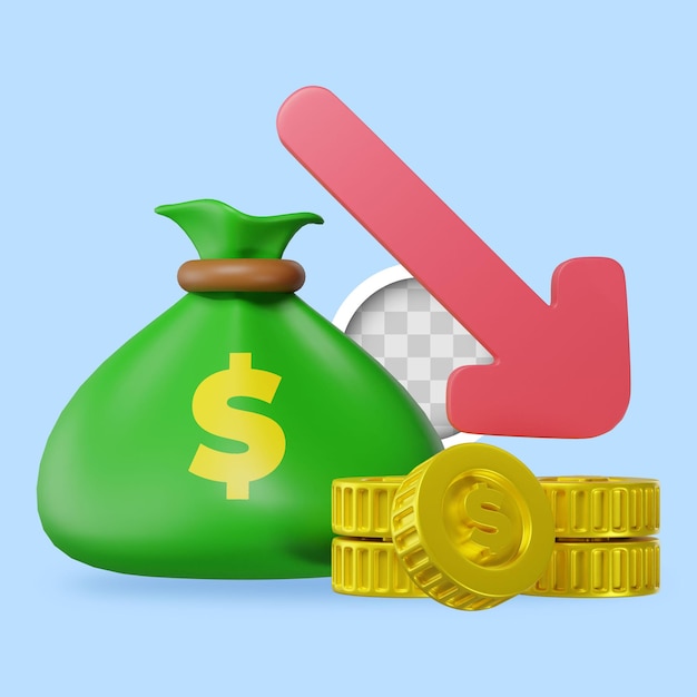 earning decrease icon