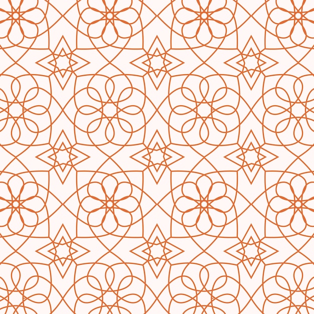 arabesque pattern flat style