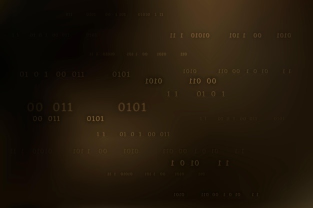 binary code pattern vector on dark background