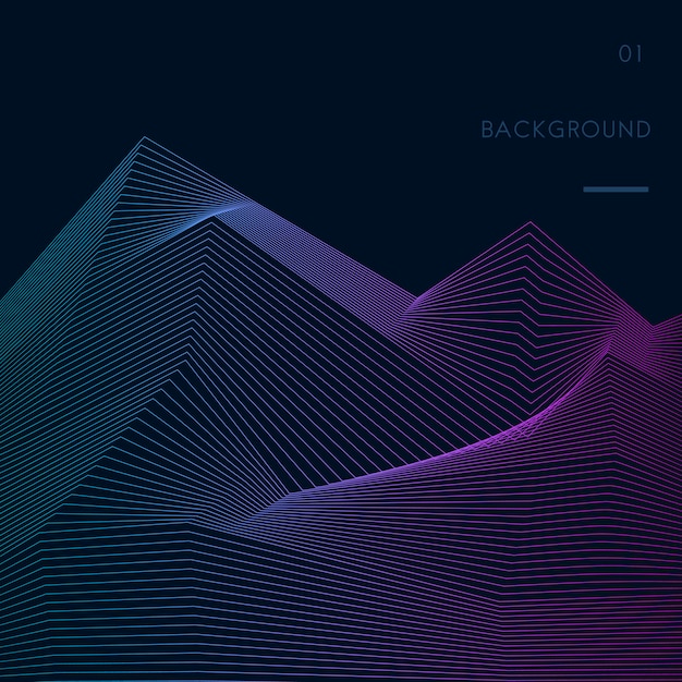 data visualization dynamic wave pattern vector