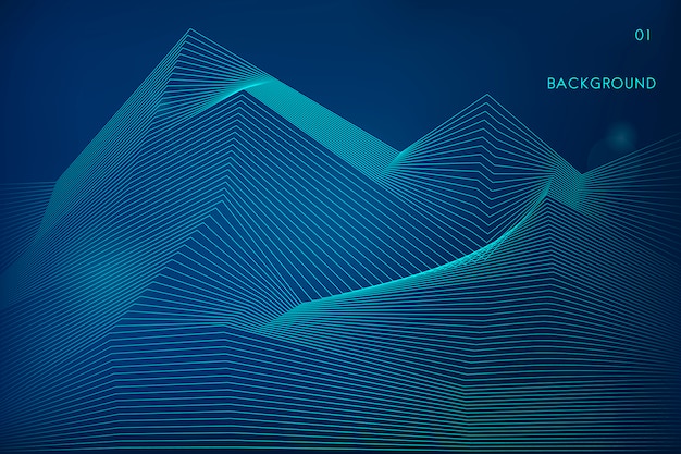 data visualization dynamic wave pattern vector