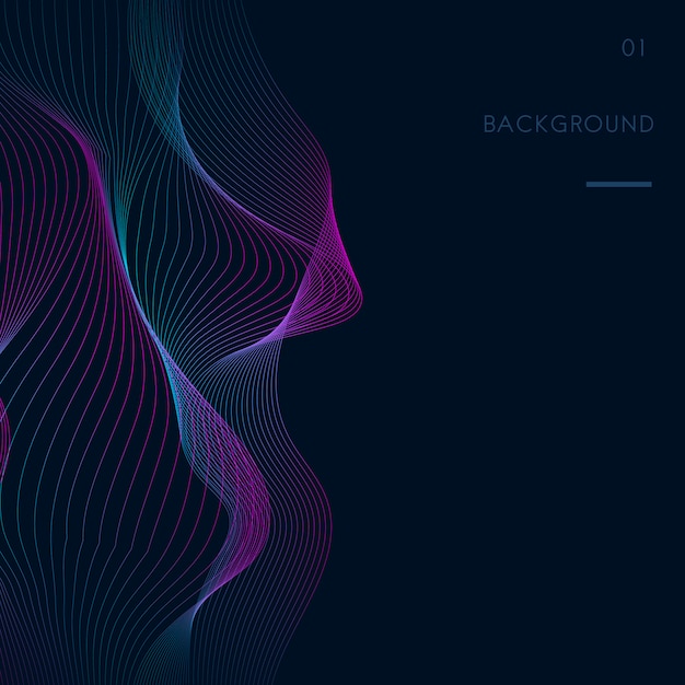 data visualization dynamic wave pattern vector