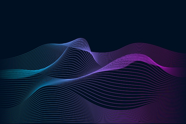 data visualization dynamic wave pattern vector