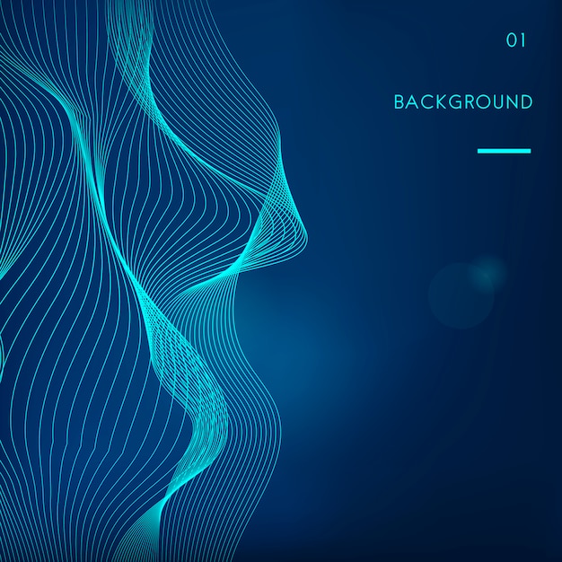 data visualization dynamic wave pattern vector