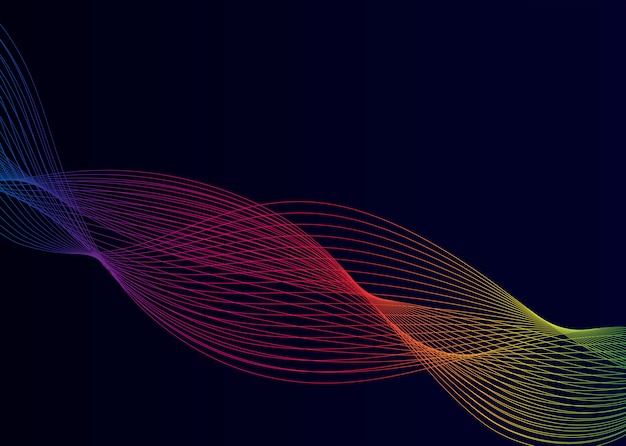 data visualization dynamic wave pattern vector