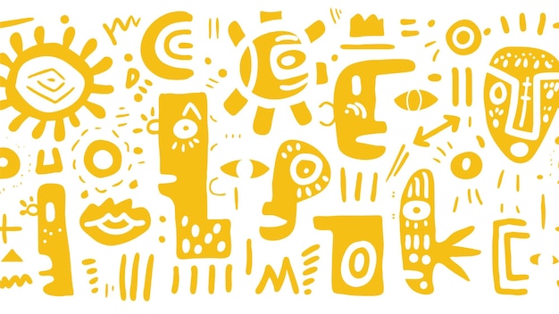doodle elements pattern
