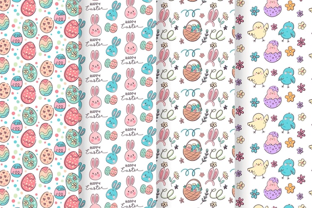 flat easter pattern