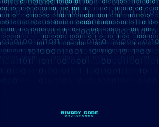 futuristic binary code programming tech background design