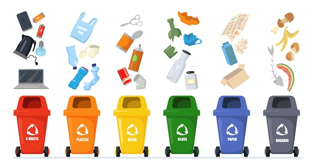 garbage sorting set.