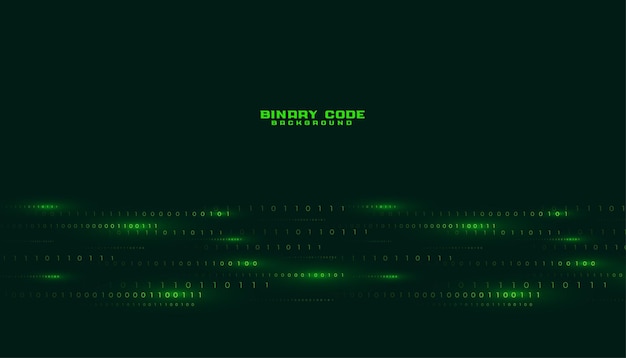 matrix style binary code programming tech background design