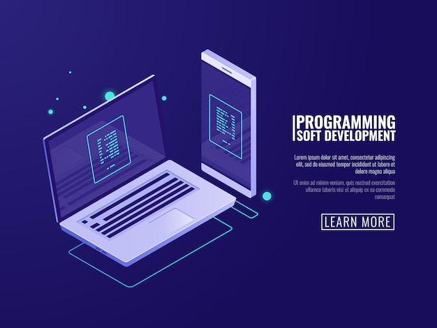 programming and development of computer programs, mobile application