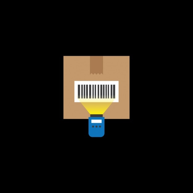 scanning a package bar code