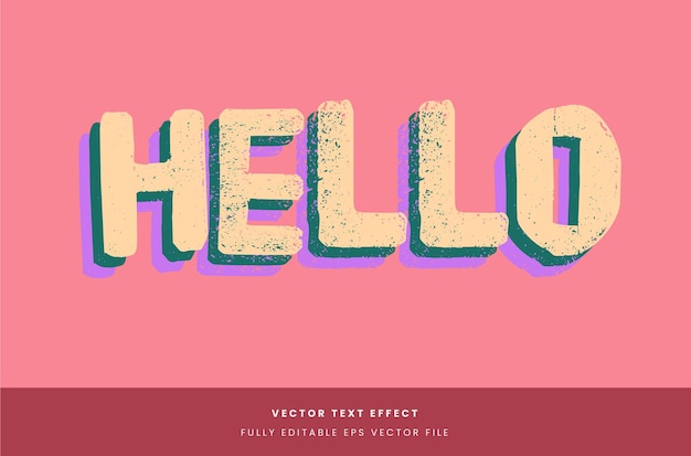 simple layered text effect