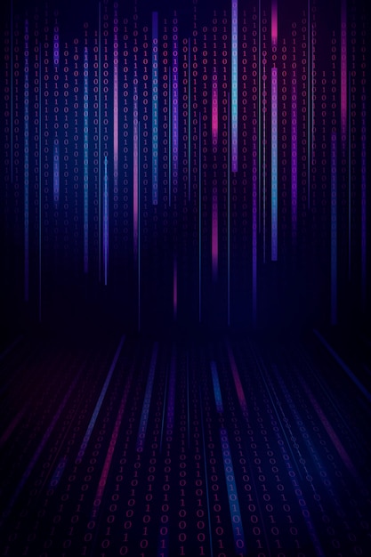 stream of binary code design vector