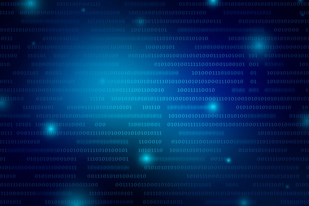 stream of binary code design vector