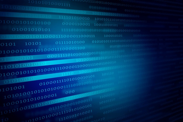 stream of binary code design vector