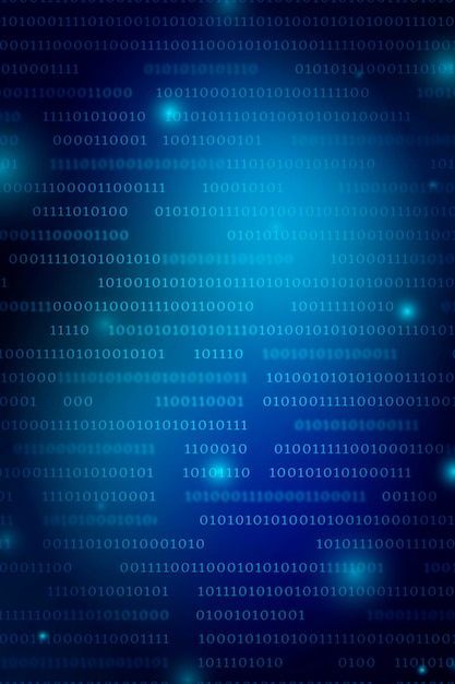 stream of binary code design vector
