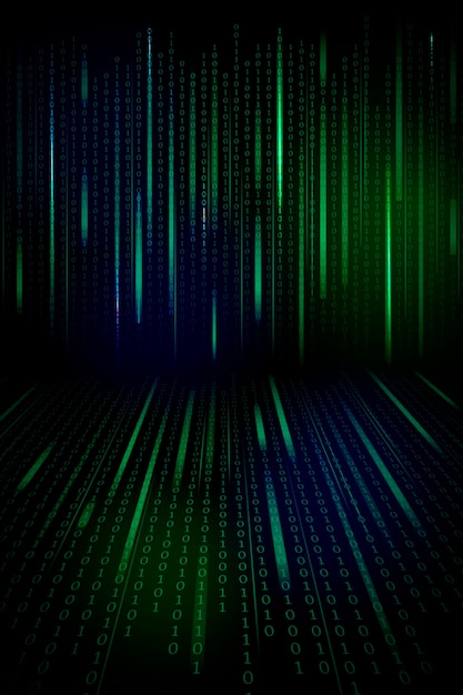 stream of binary code design vector