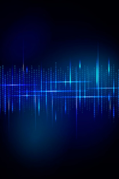 stream of binary code design vector