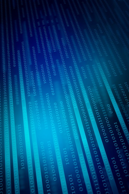 stream of binary code design vector