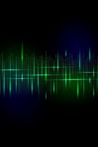 stream of binary code design vector
