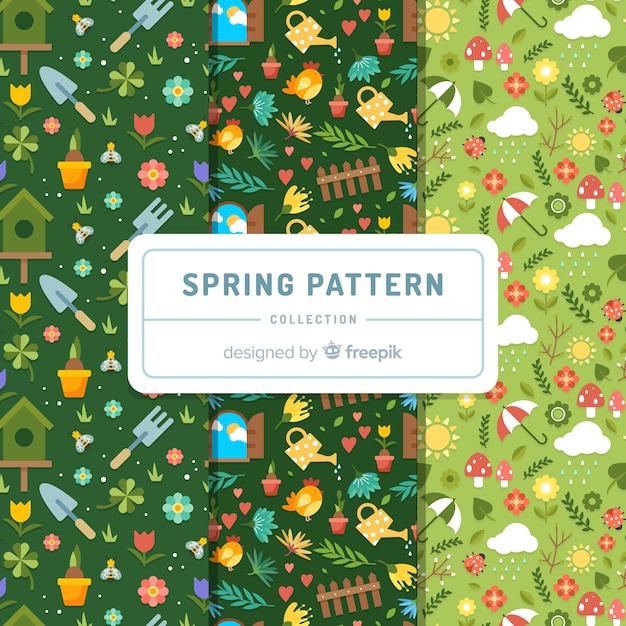 tiny spring elements pattern