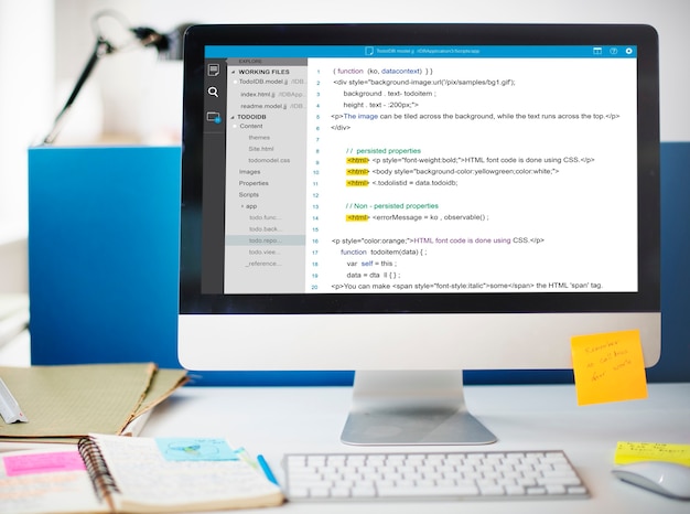 Php-programmering Html-koding Cyberspace-konsept