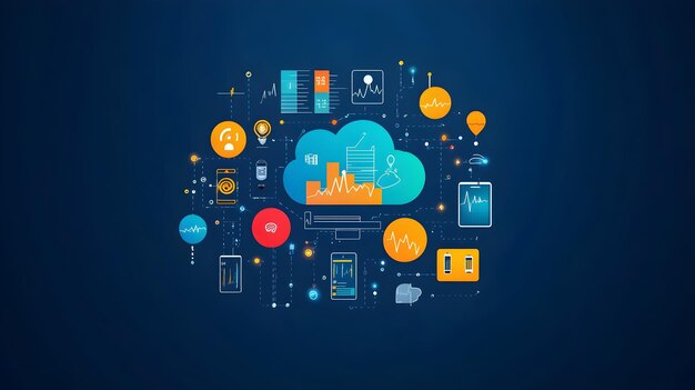 Cloud Computing Data Analytics Network Diagram