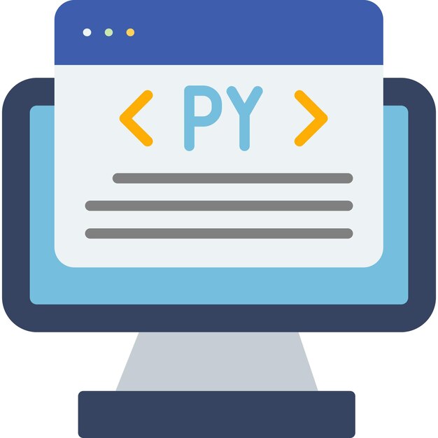 Desktop Computer with Python Code Editor
