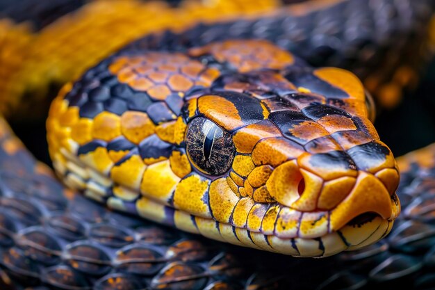 Ball python orm närbild huvud Ball python orm