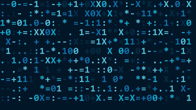 Binary Code Data Pattern Background