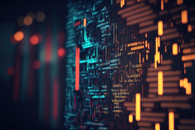 abstract computer script code programming code screen of software developer software