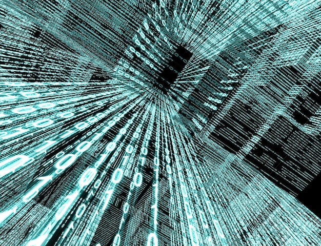 binary code. abstract technology background with binary code