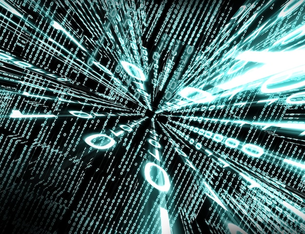 binary code. abstract technology background with binary code