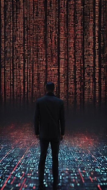 binary code background hacker binary data computer hacking technology of digital binary information