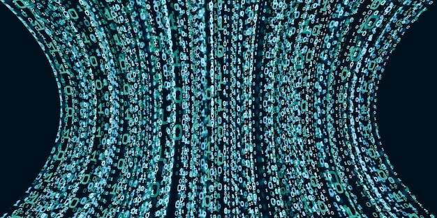 binary code curves of binary code computer system information technology background