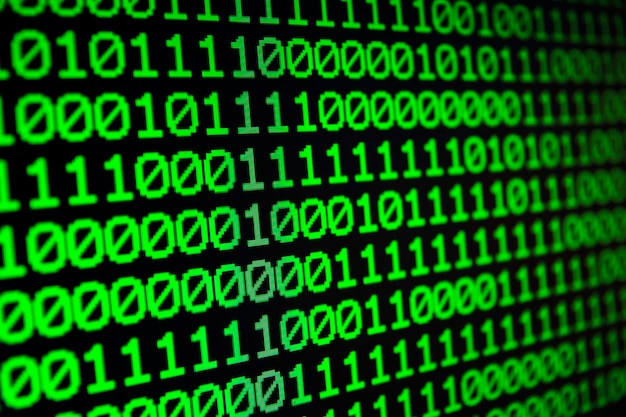binary matrix computer data code seamless background. binary code for programming