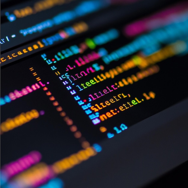 a closeup of code snippets in python javascript and c