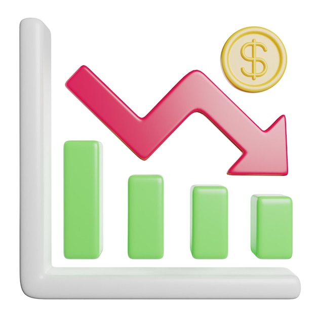 decrease chart graph
