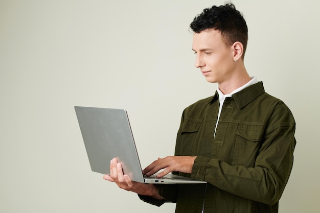 developer checking programming code
