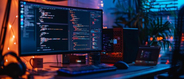 developer focused on programming a website software utilizing html php and javascript