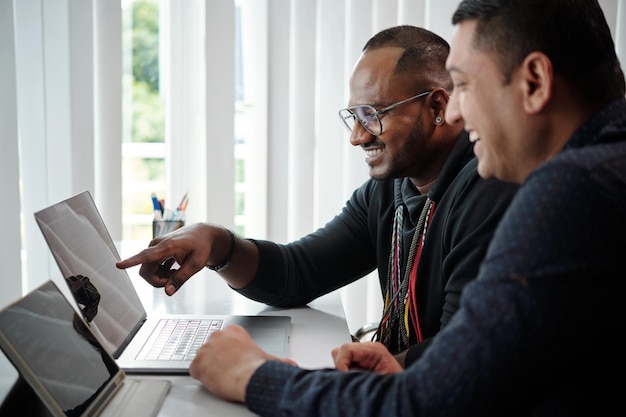 developers checking programing code