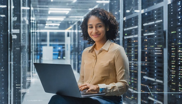 digital technology data processing and engineering cloud computing concept computer programmer codin...