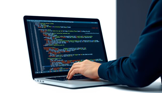 digital technology software development concept coding programmer software engineer coding