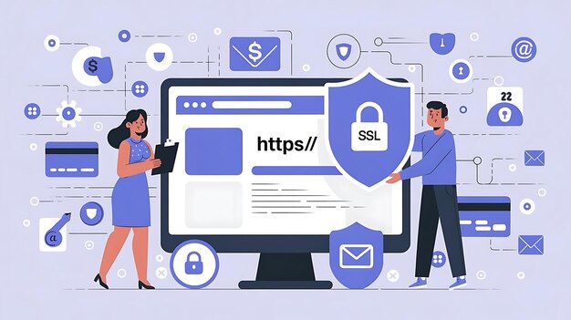 http and https protocols on shield safe and secure https secured sslshield and padlock symbols