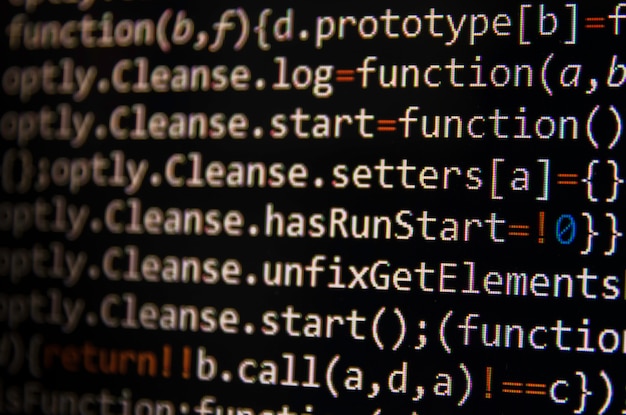 programming code abstract screen of software developer