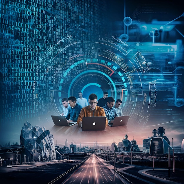 programming code abstract technology background of software developer and computer script