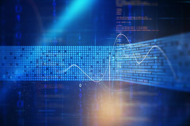 programming code technologysoftware developer and computer scriptanalysing and visualizing data
