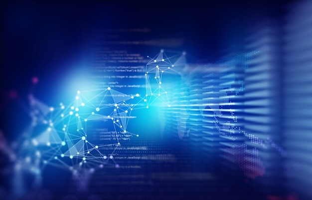 programming code technologysoftware developer and computer scriptanalysing and visualizing data